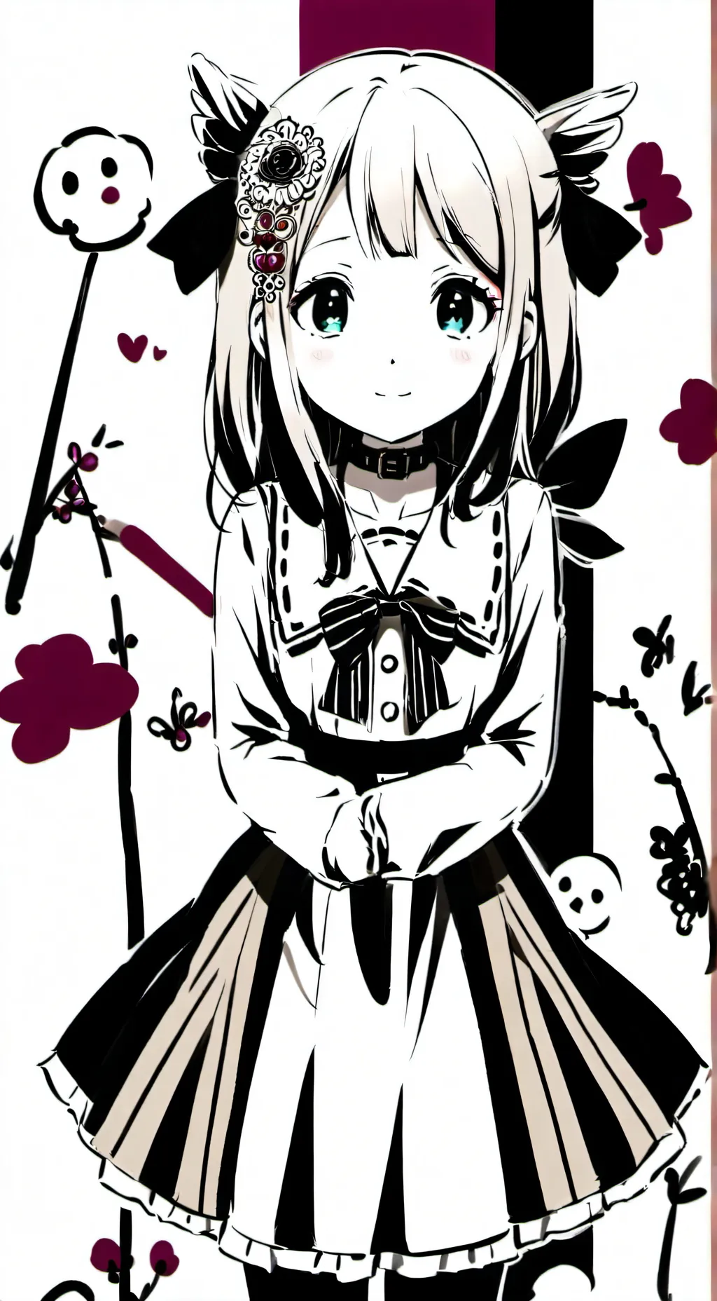 ai character: Nene Yashiro :3!:3 background