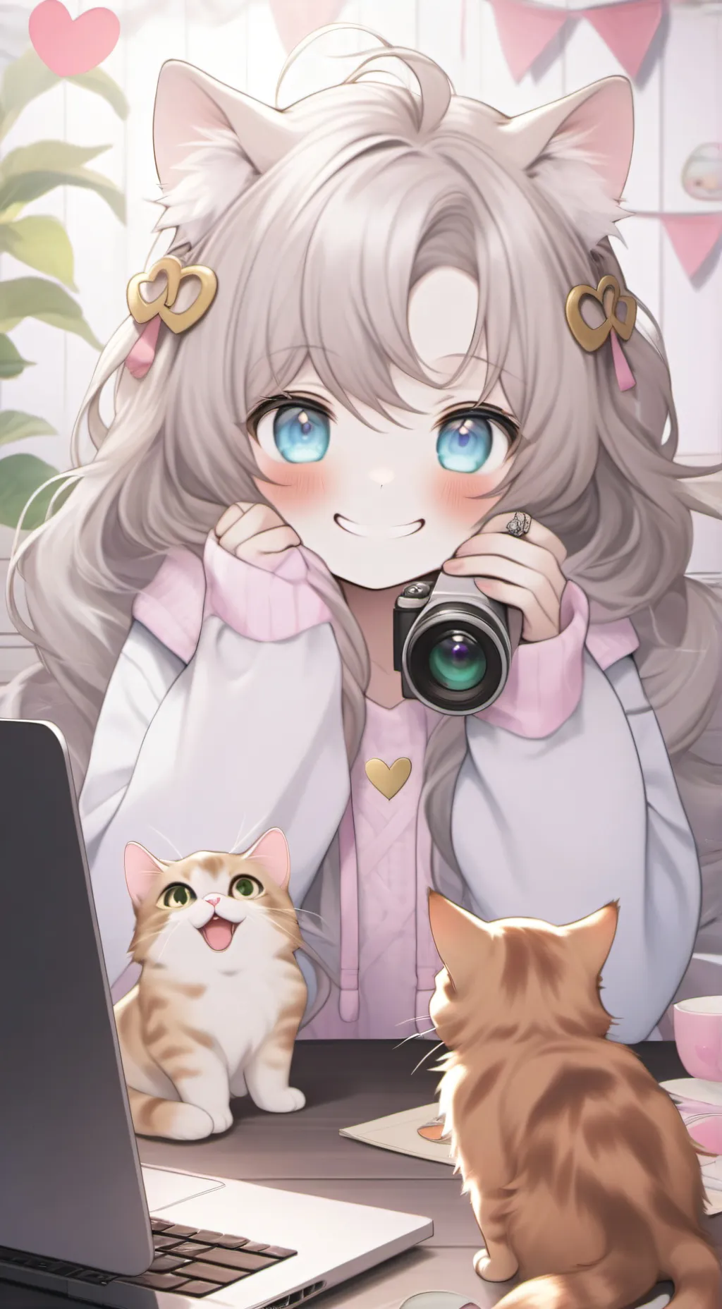 ai character: Purrfectly Punny background