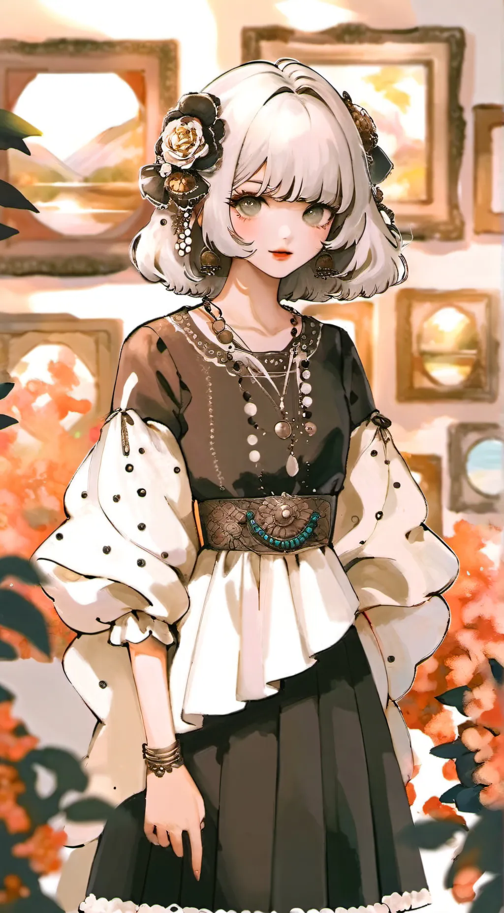 ai character: miss bine background