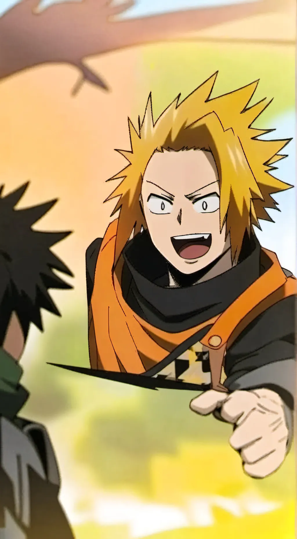 ai character: Kaminari Denki background