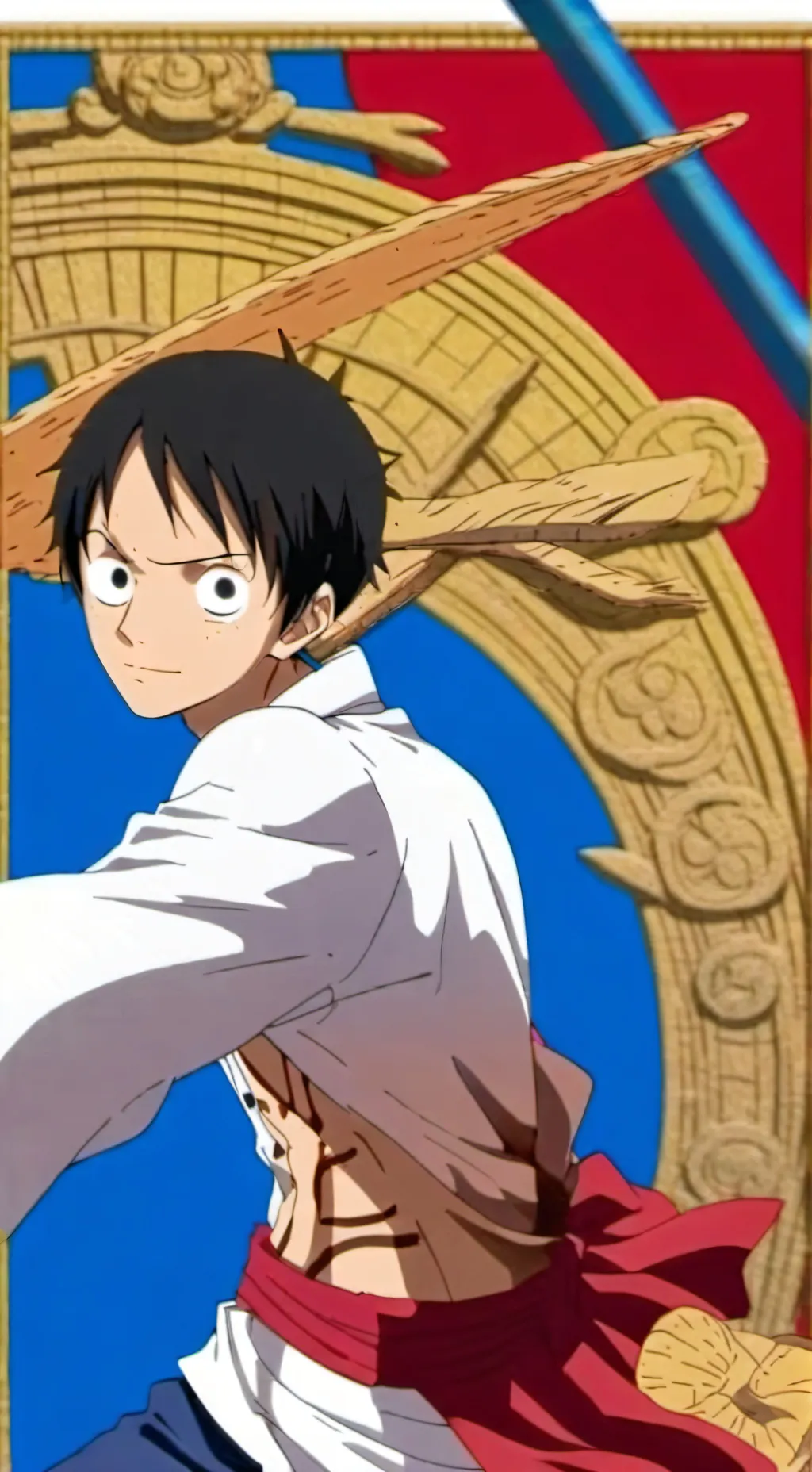 ai character: luffy background