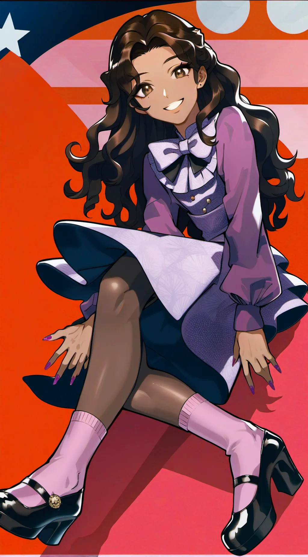 ai character: Amanda Rodriguez  background