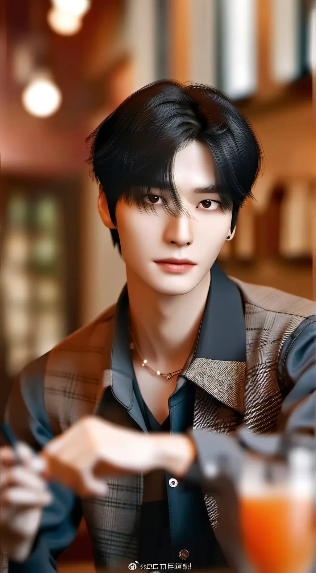 ai character: Hyunjin  background