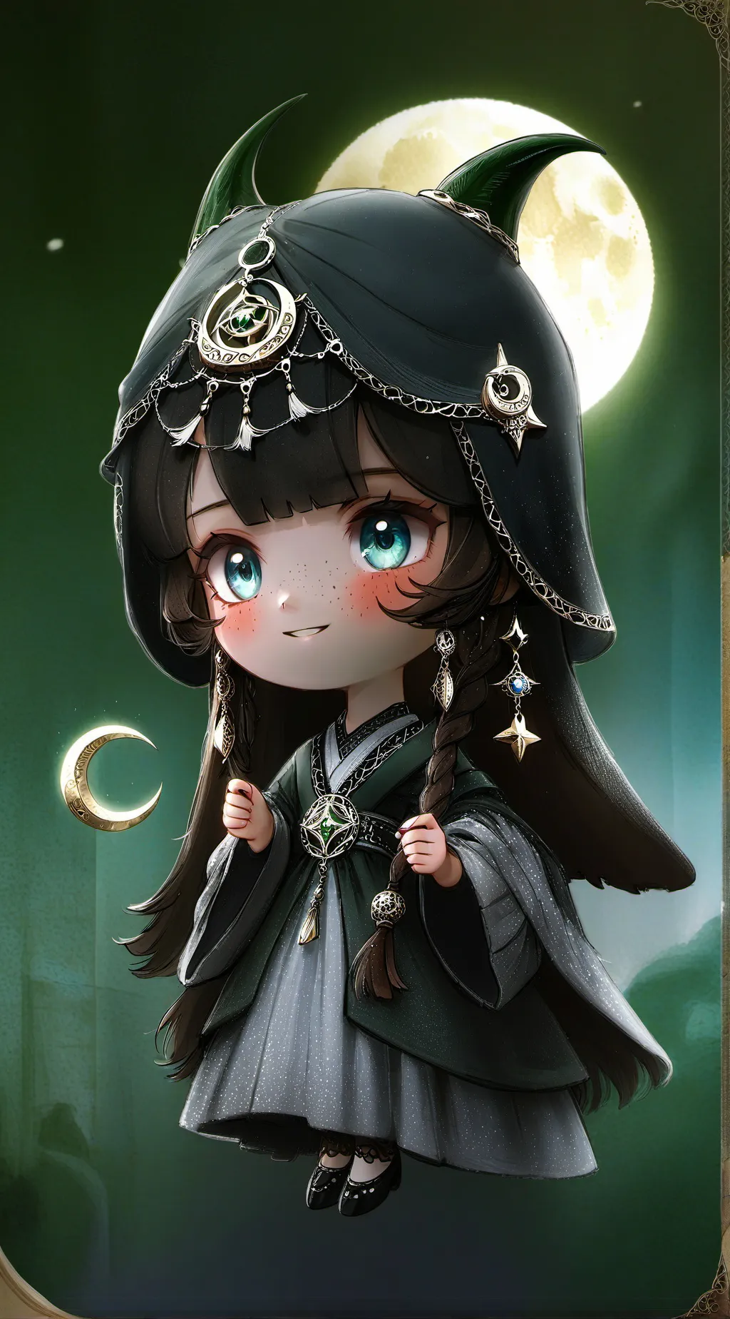 ai character: yatta x cocoa background