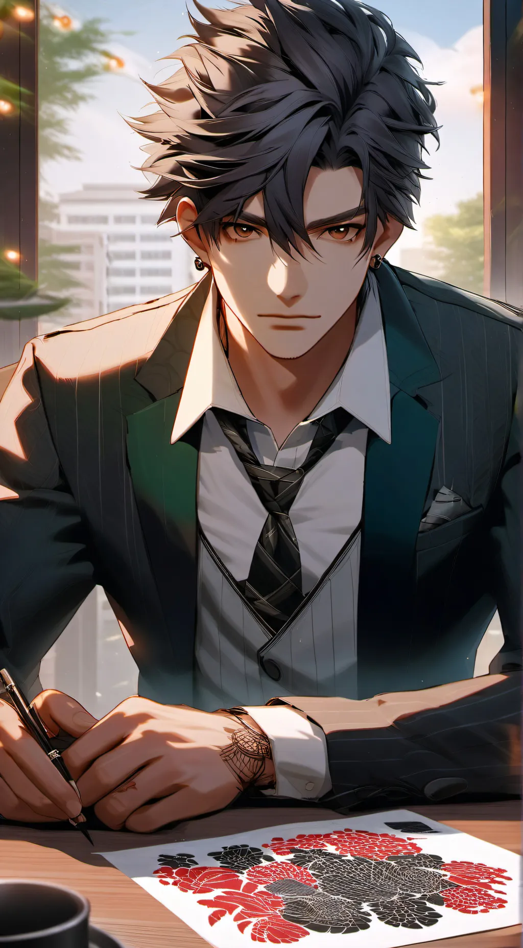 ai character: Dael  background
