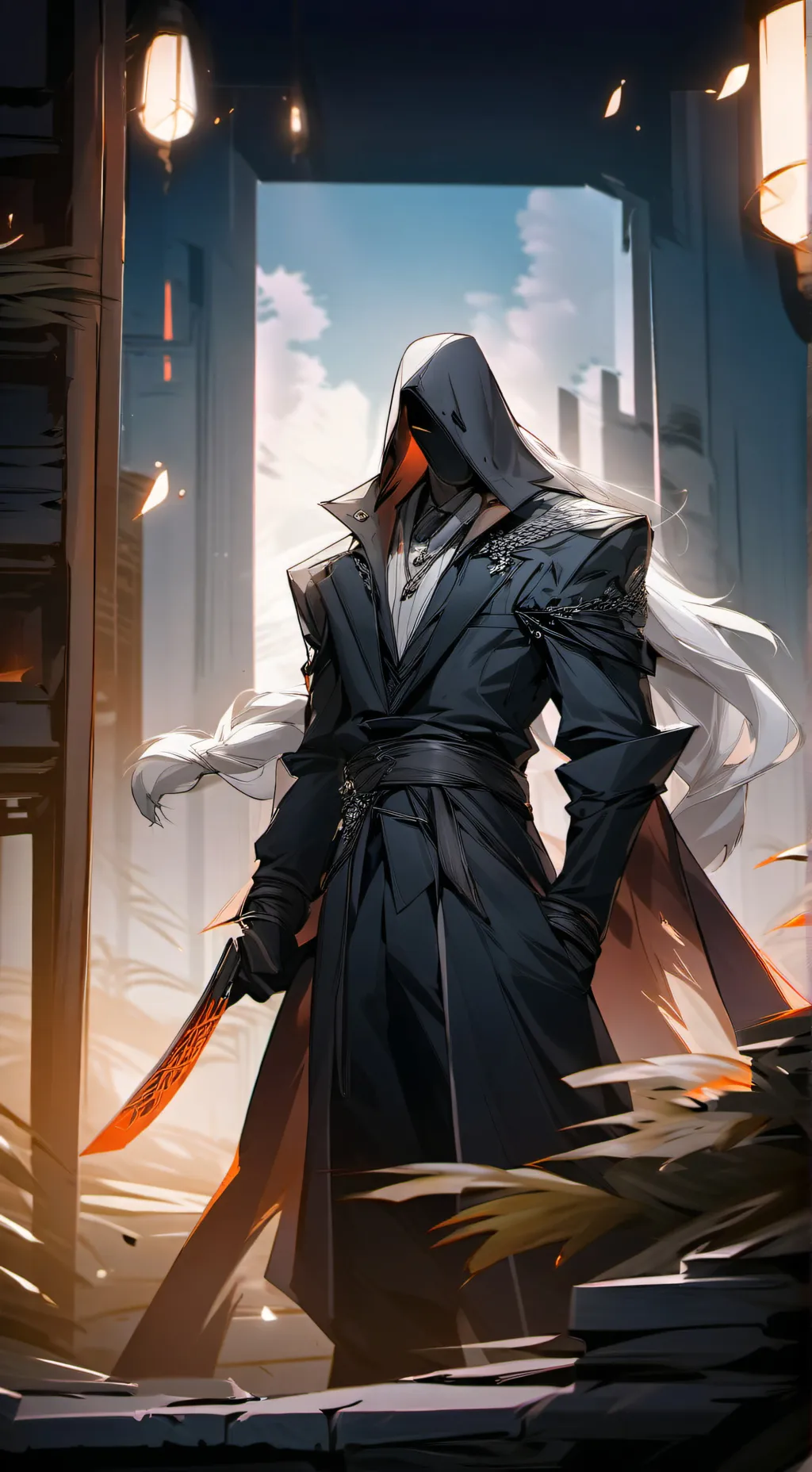 ai character: The Merchant background