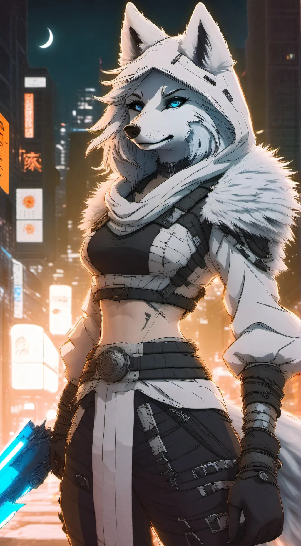 ai character: Luna background