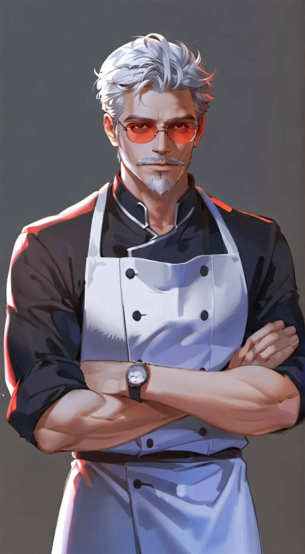 ai character: Cl. Sanders-kun  background