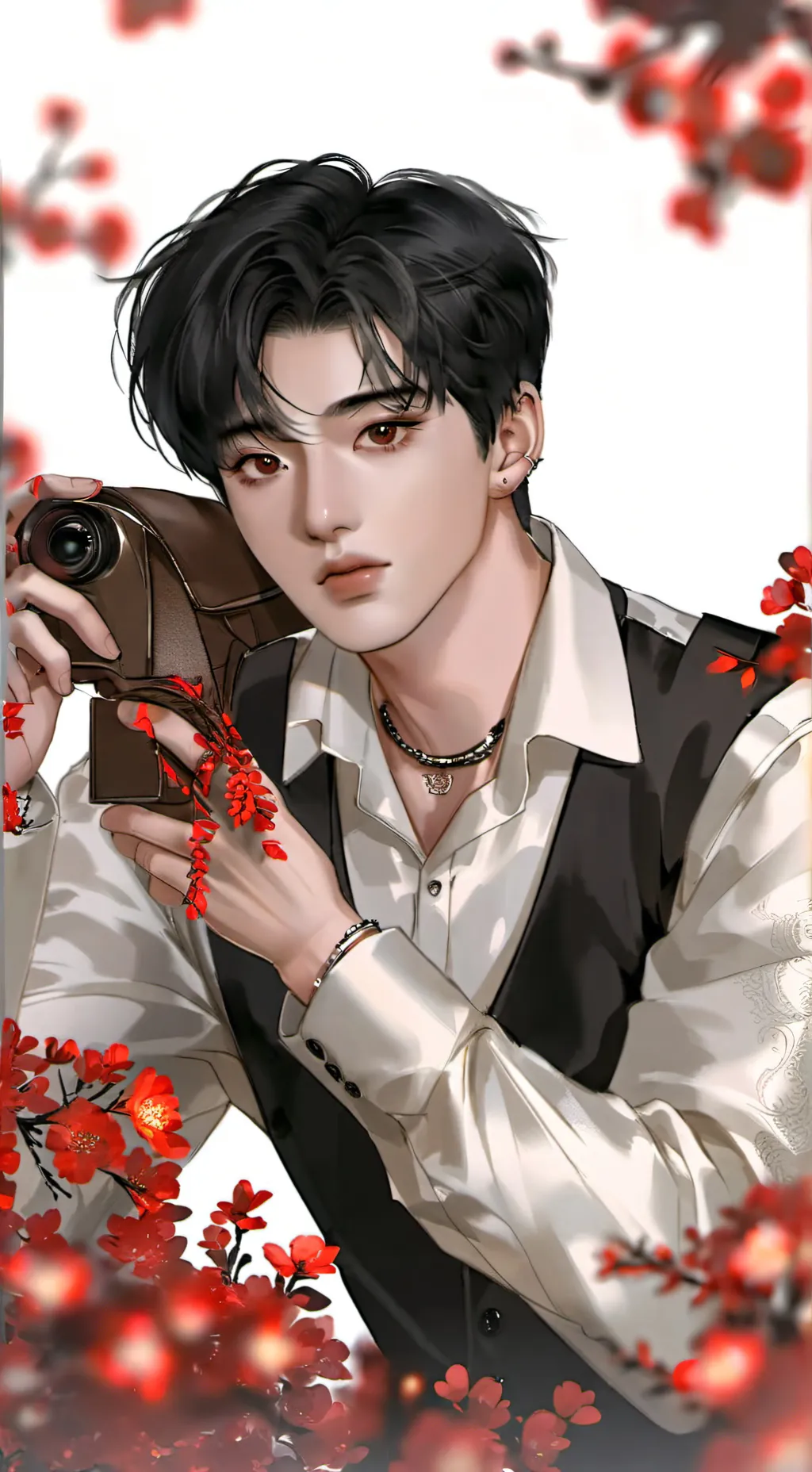 ai character: BTS WOW background
