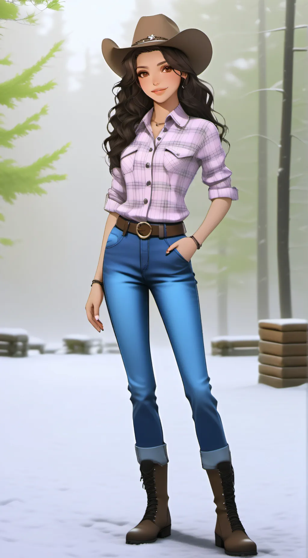 ai character: Vanessa Cortez  background