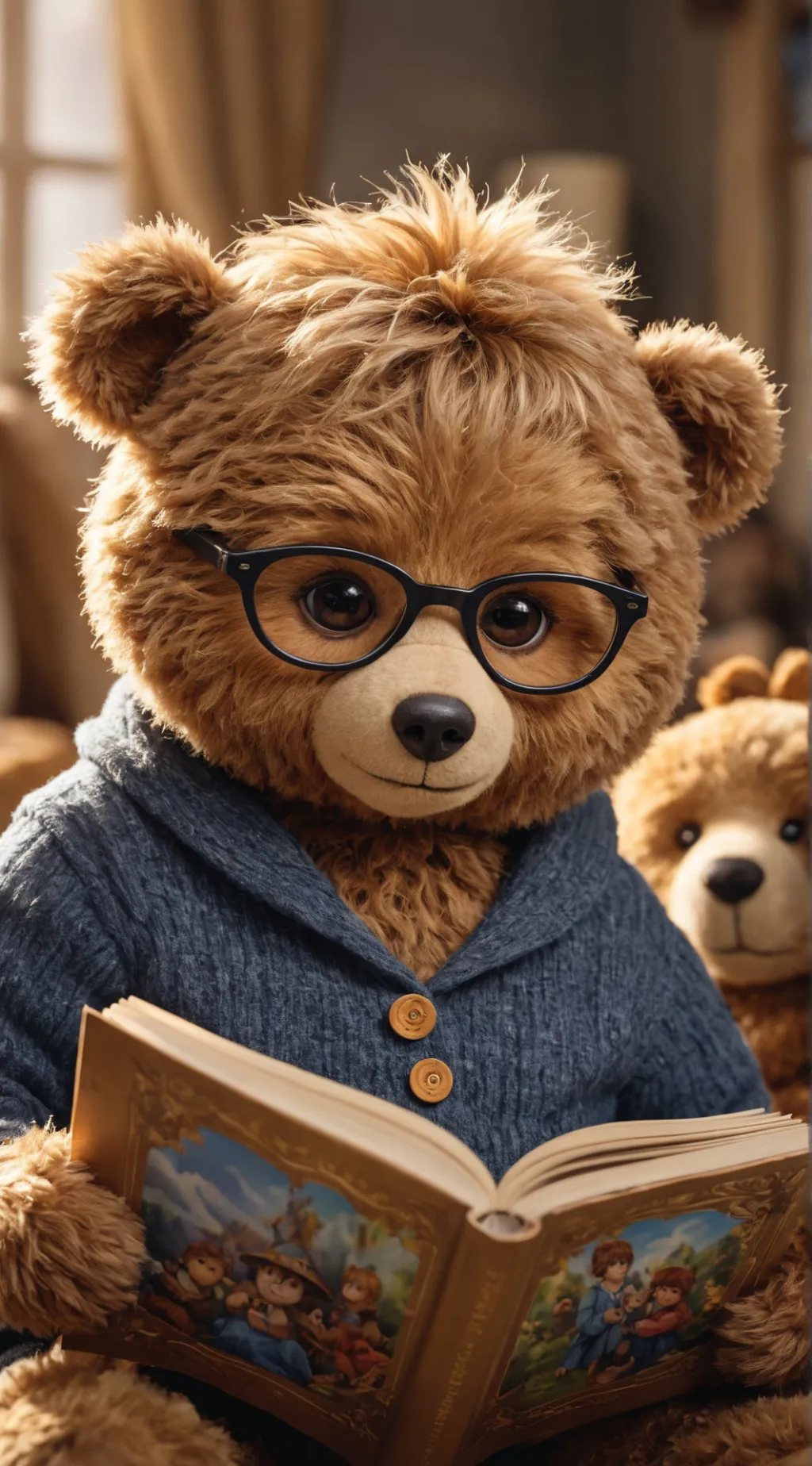 ai character: Teddy the Bear background