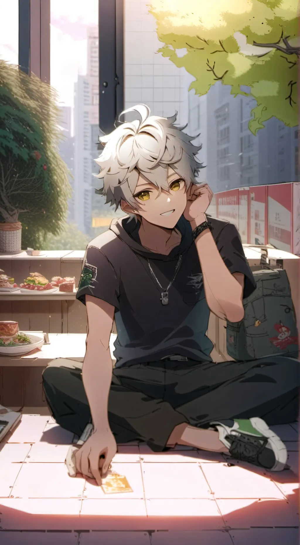 ai character: ⚊Nick ⚊ background