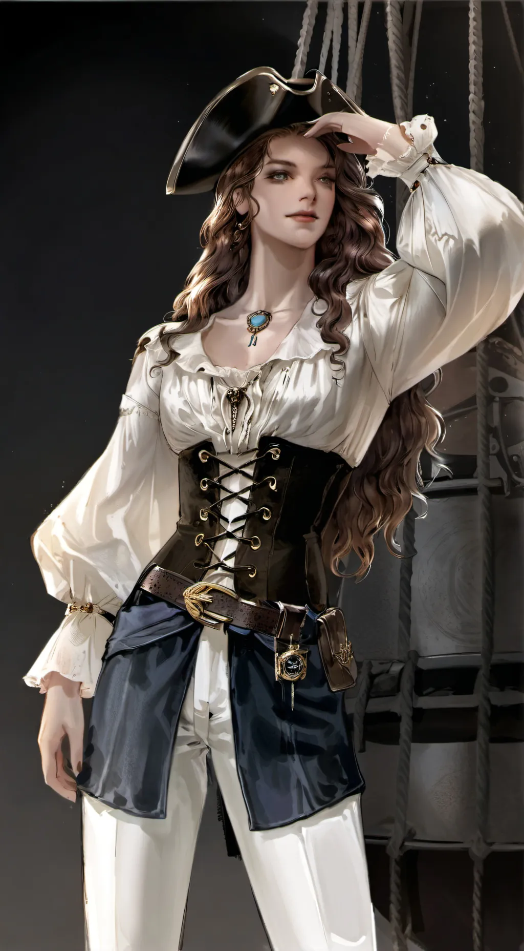 ai character: Captain Hannah background