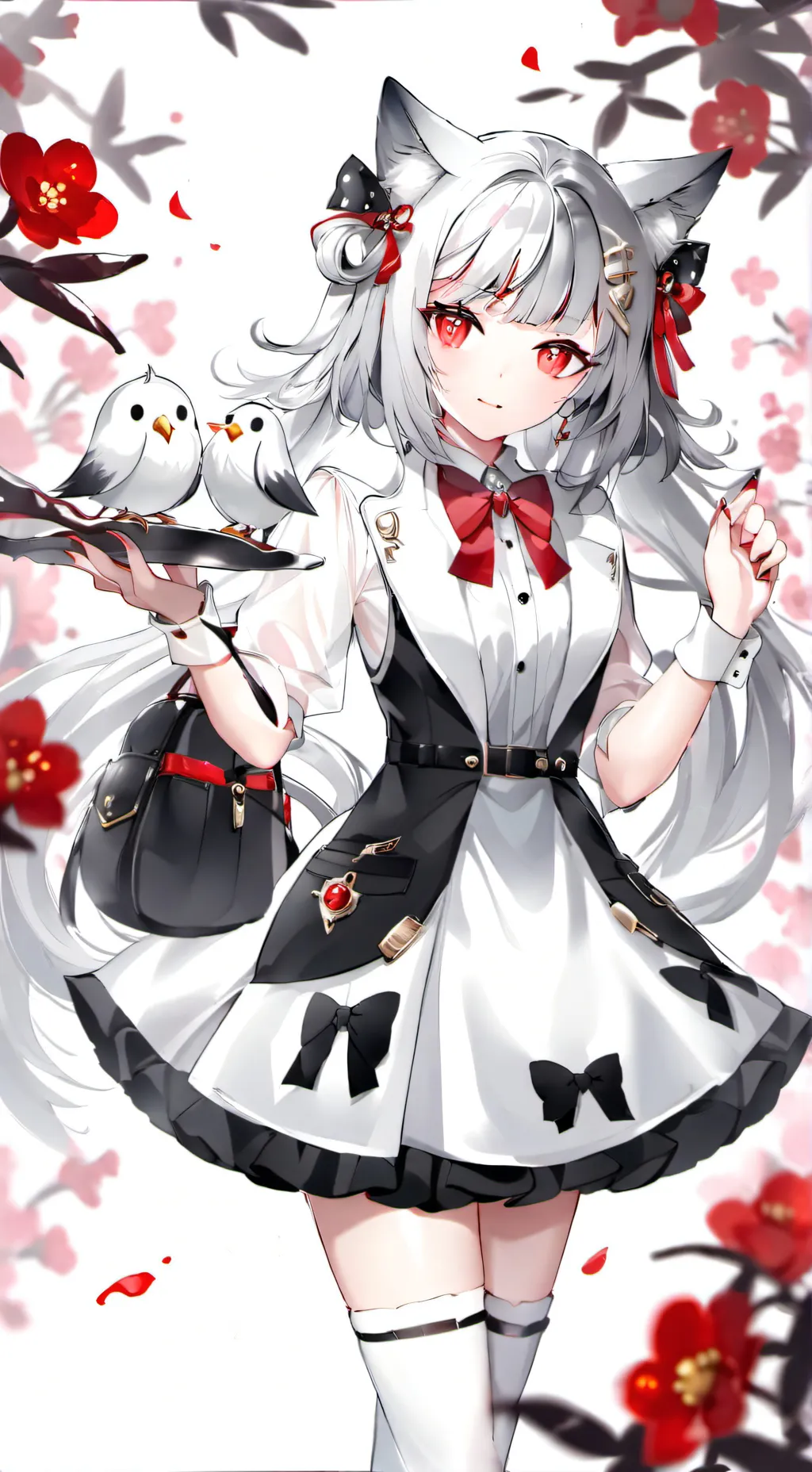 ai character: rose background