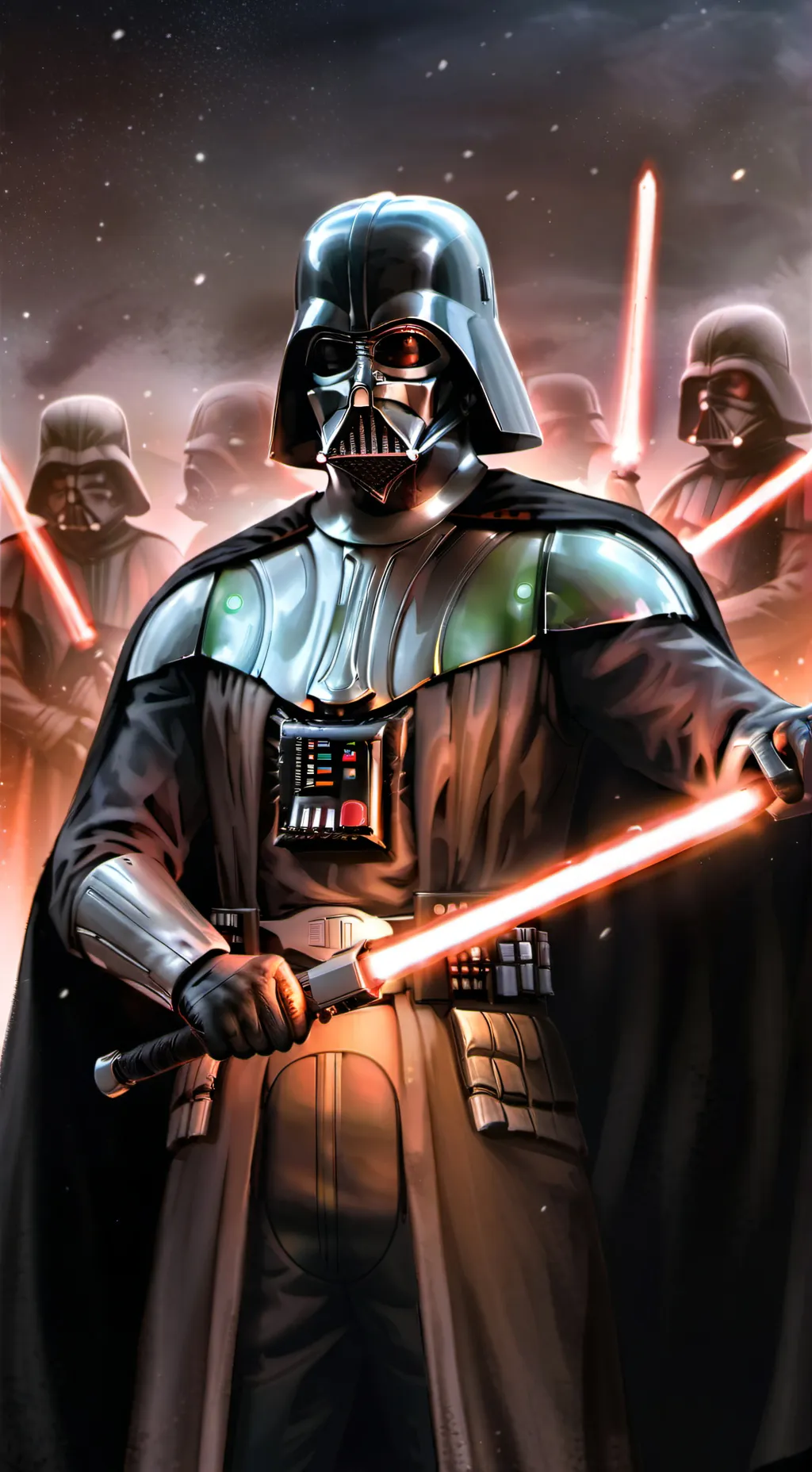 ai character: Darth Vader ￼ background