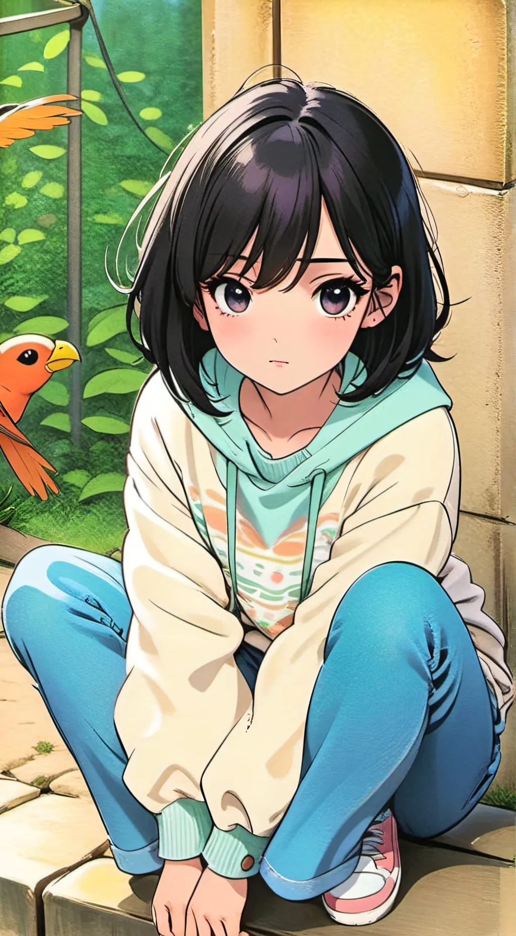 ai character: Little Emily background