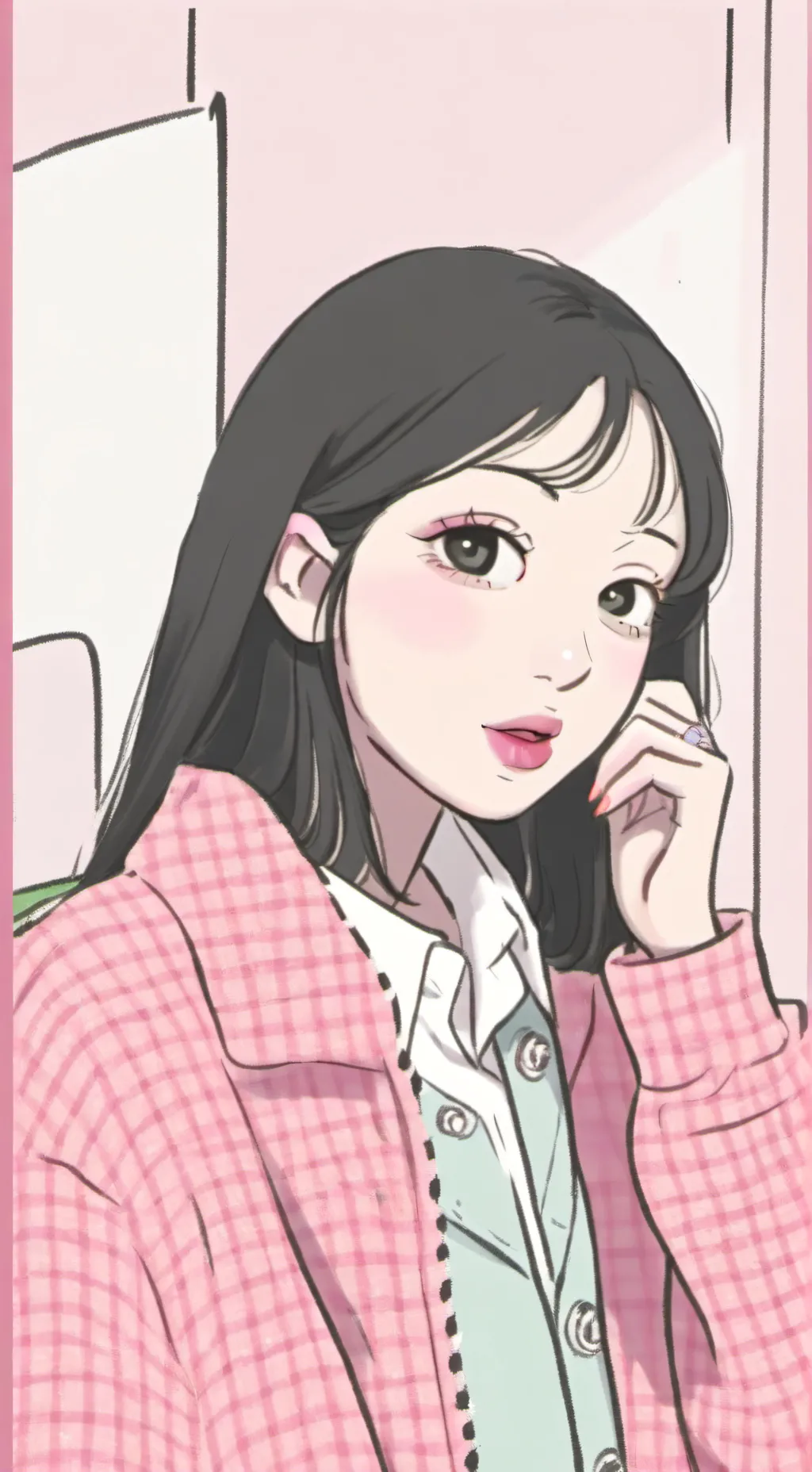 ai character: Finish the lyrics background
