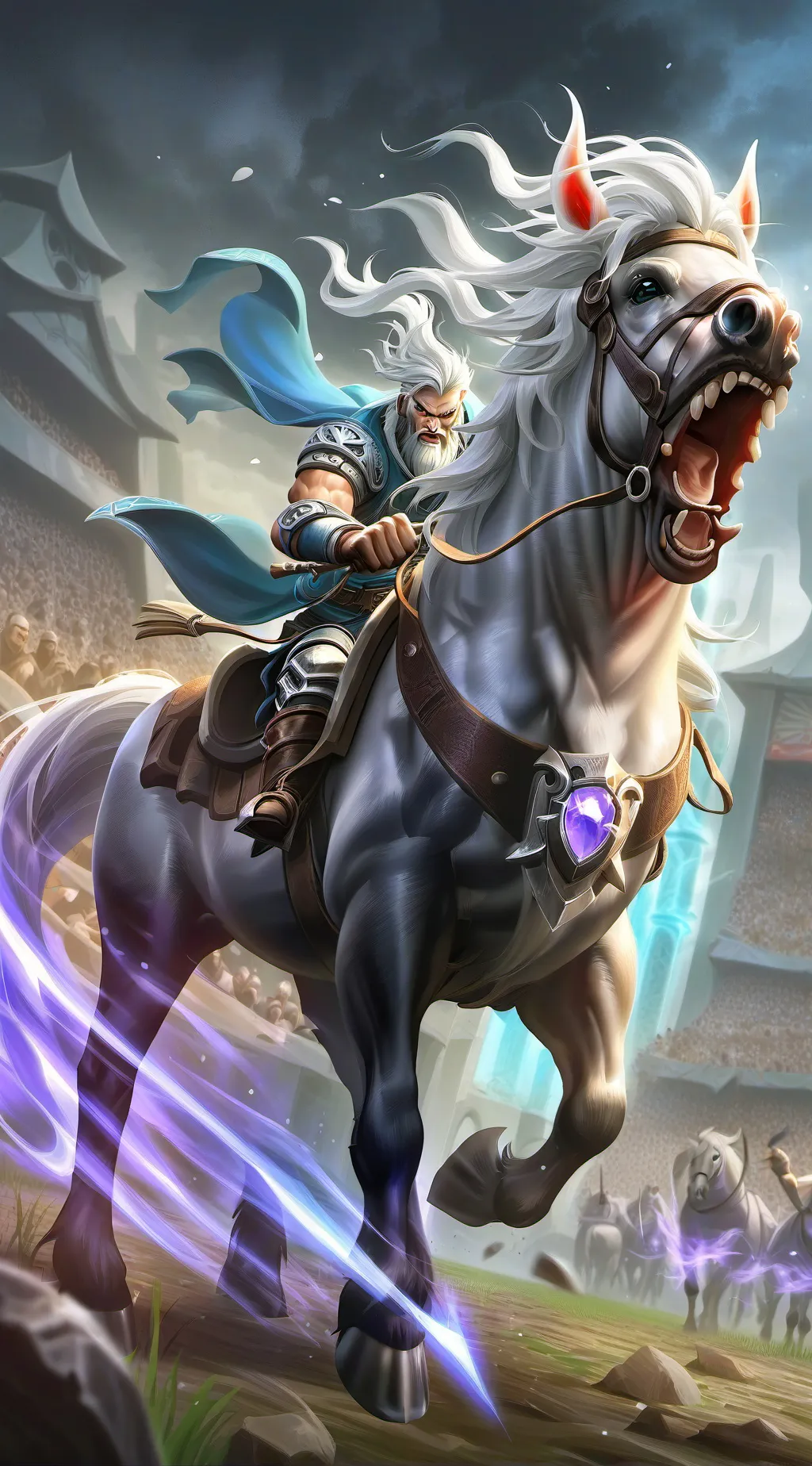 ai character: CABALLO GRITÓN. background