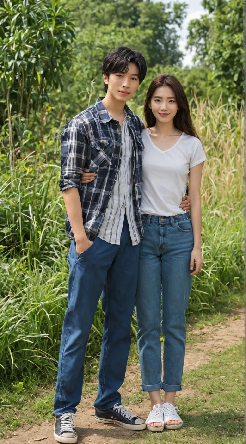 ai character: Lily and James background