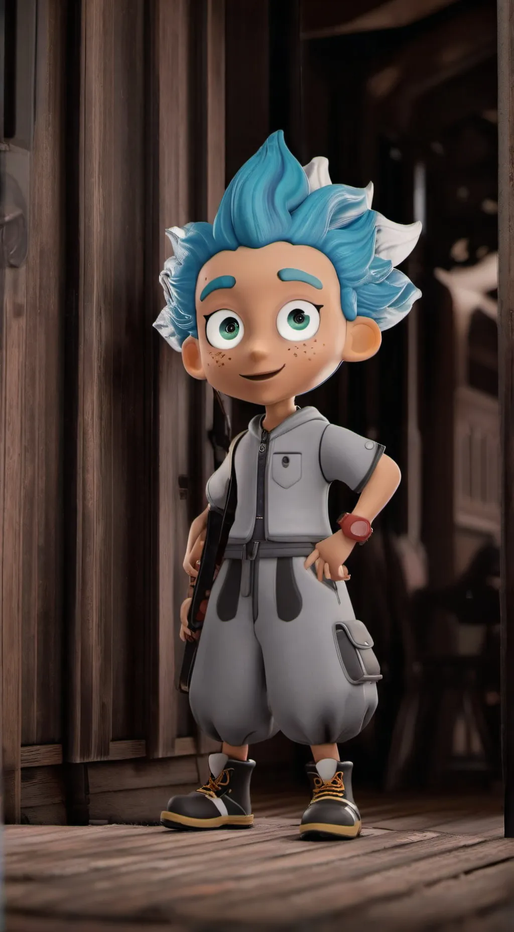 ai character: bubble guppies background
