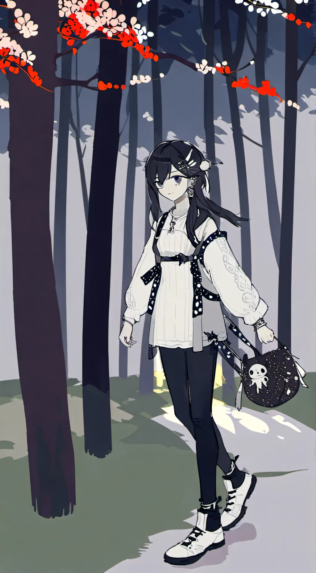 ai character: women stuff background