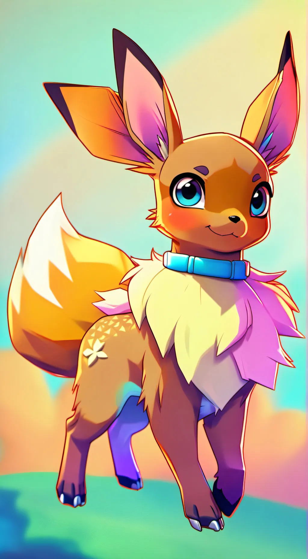 ai character: eevee background