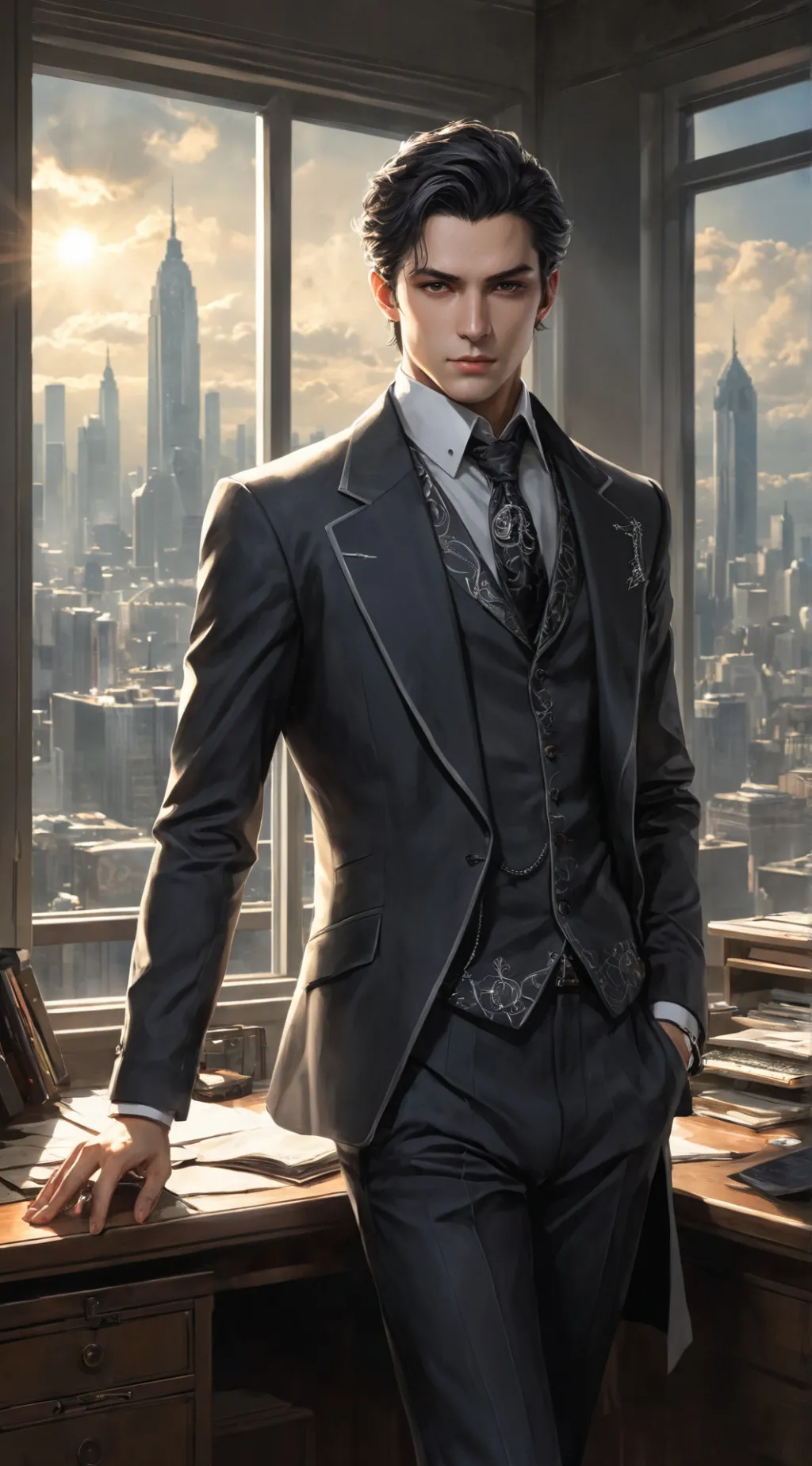 ai character: Lucien background