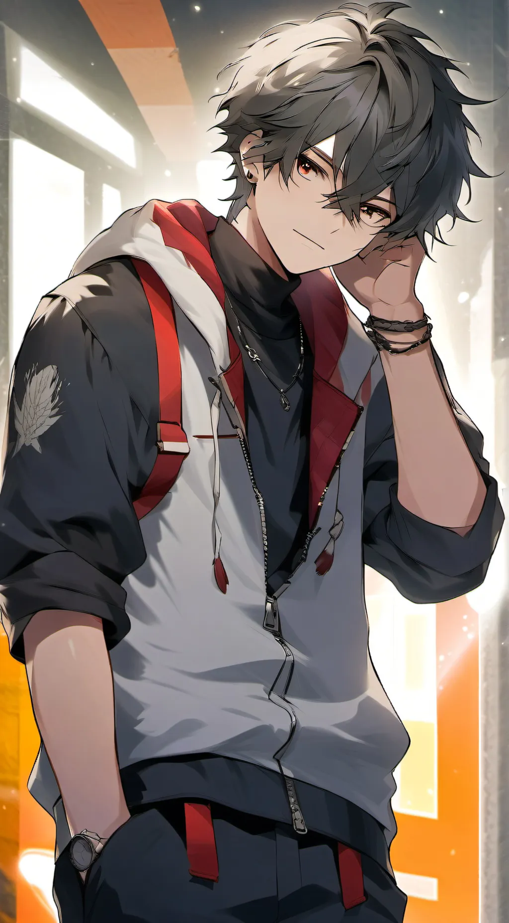 ai character: Xavier  background