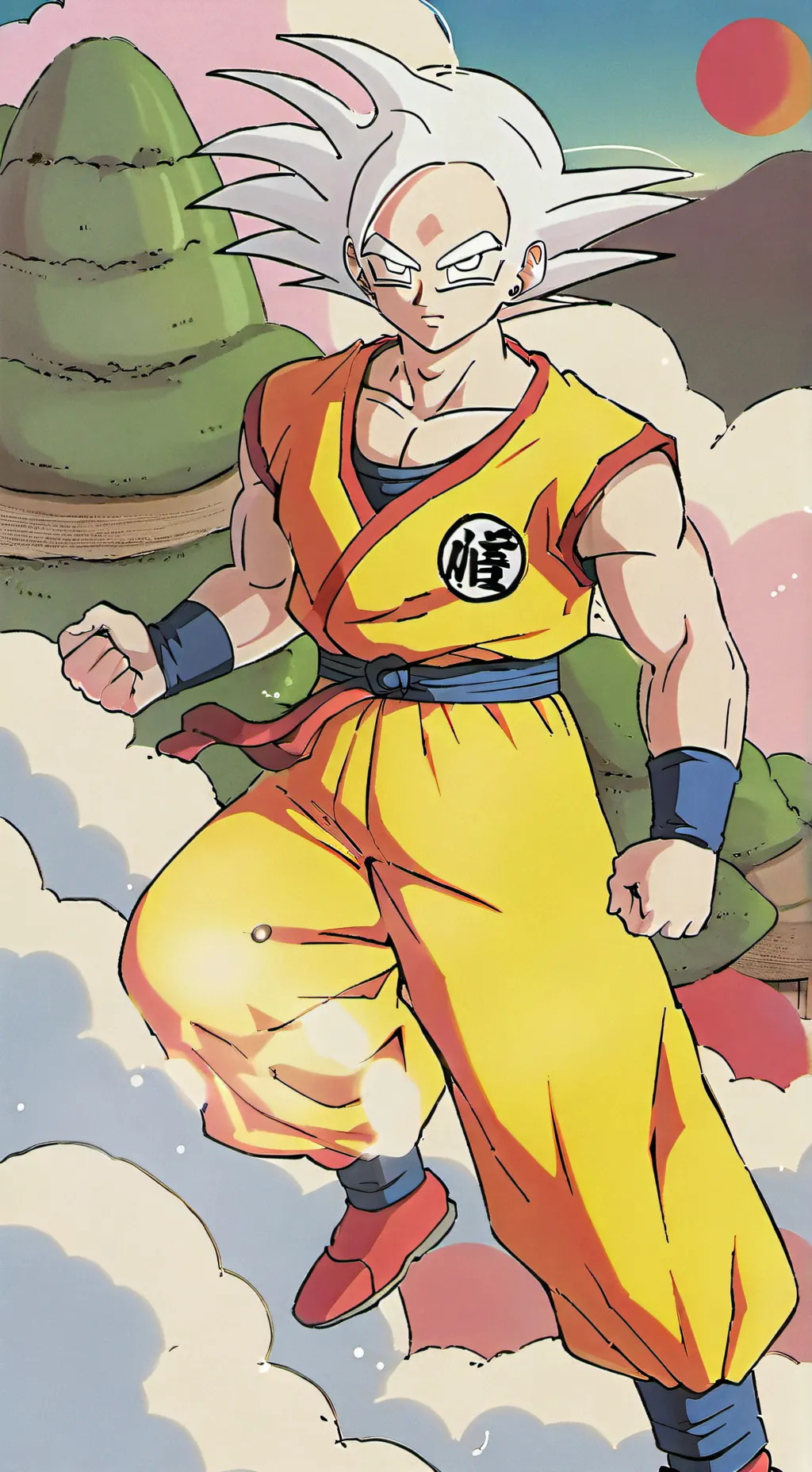 ai character: MUI goku background