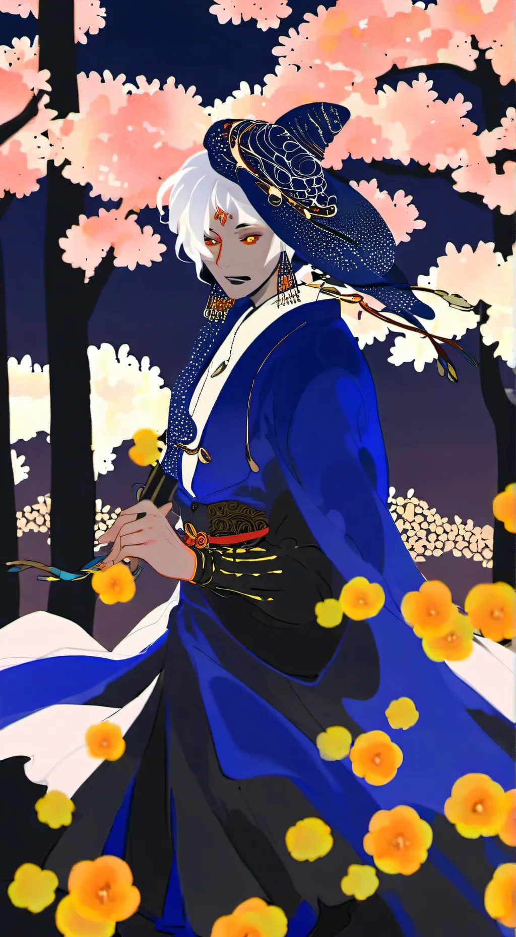 ai character: Moon drop. background