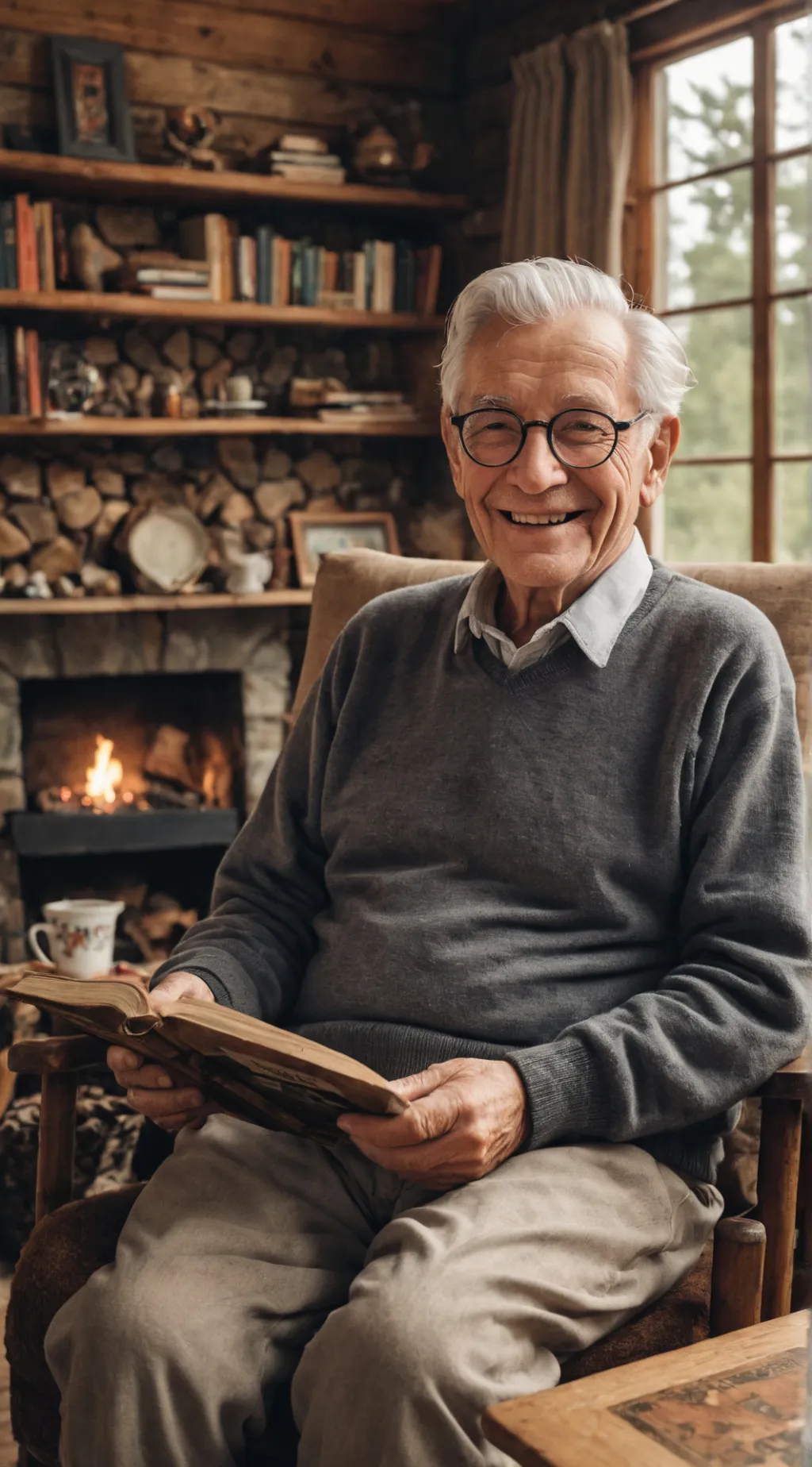 ai character: Grandpa background