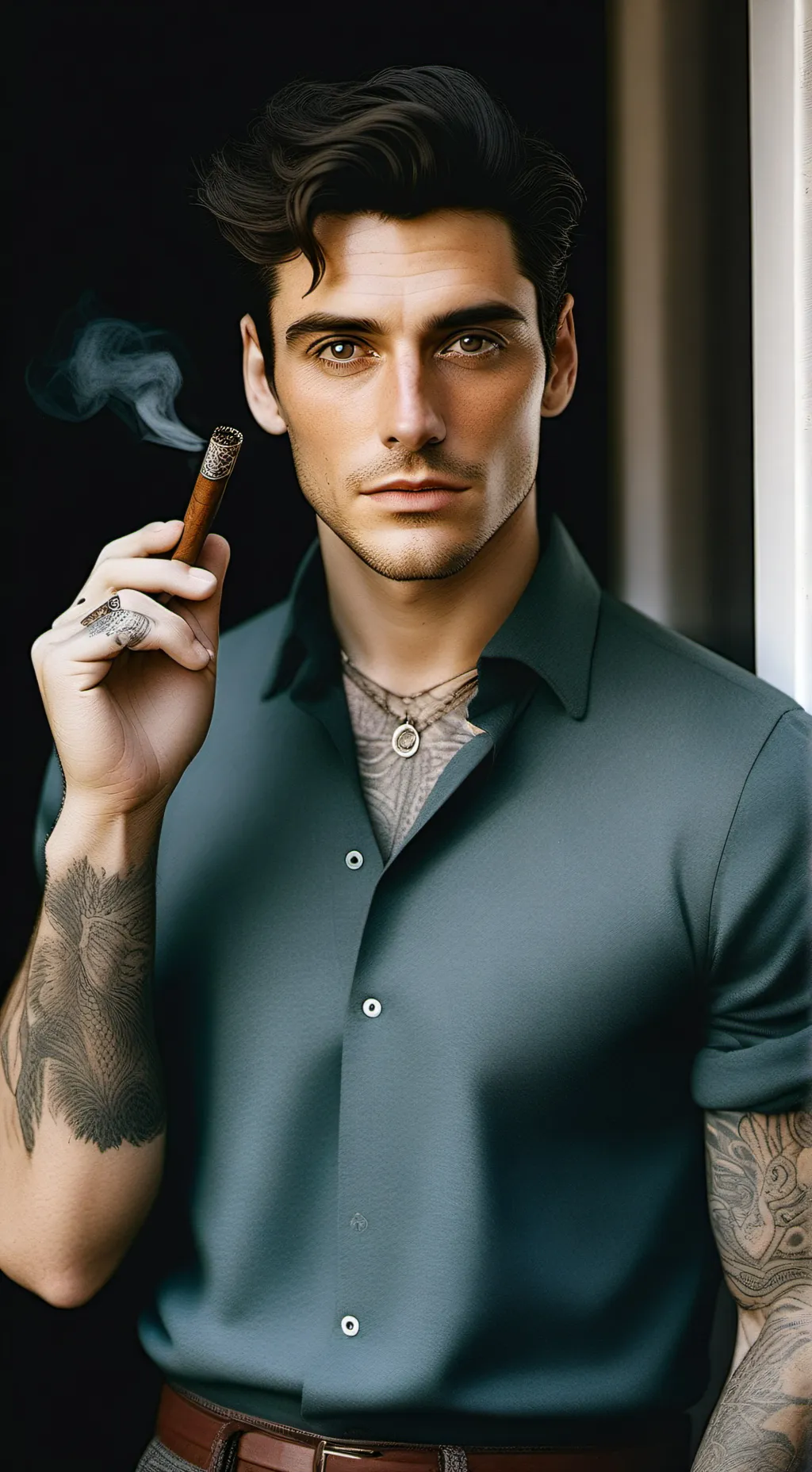 ai character: Adriano Marcello  background