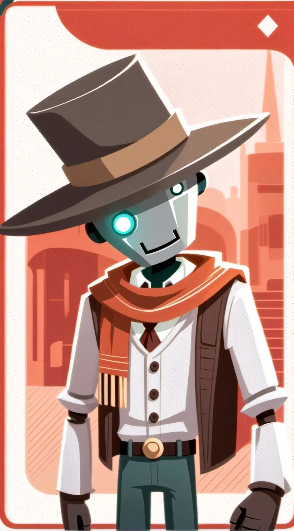 ai character: Rusty background