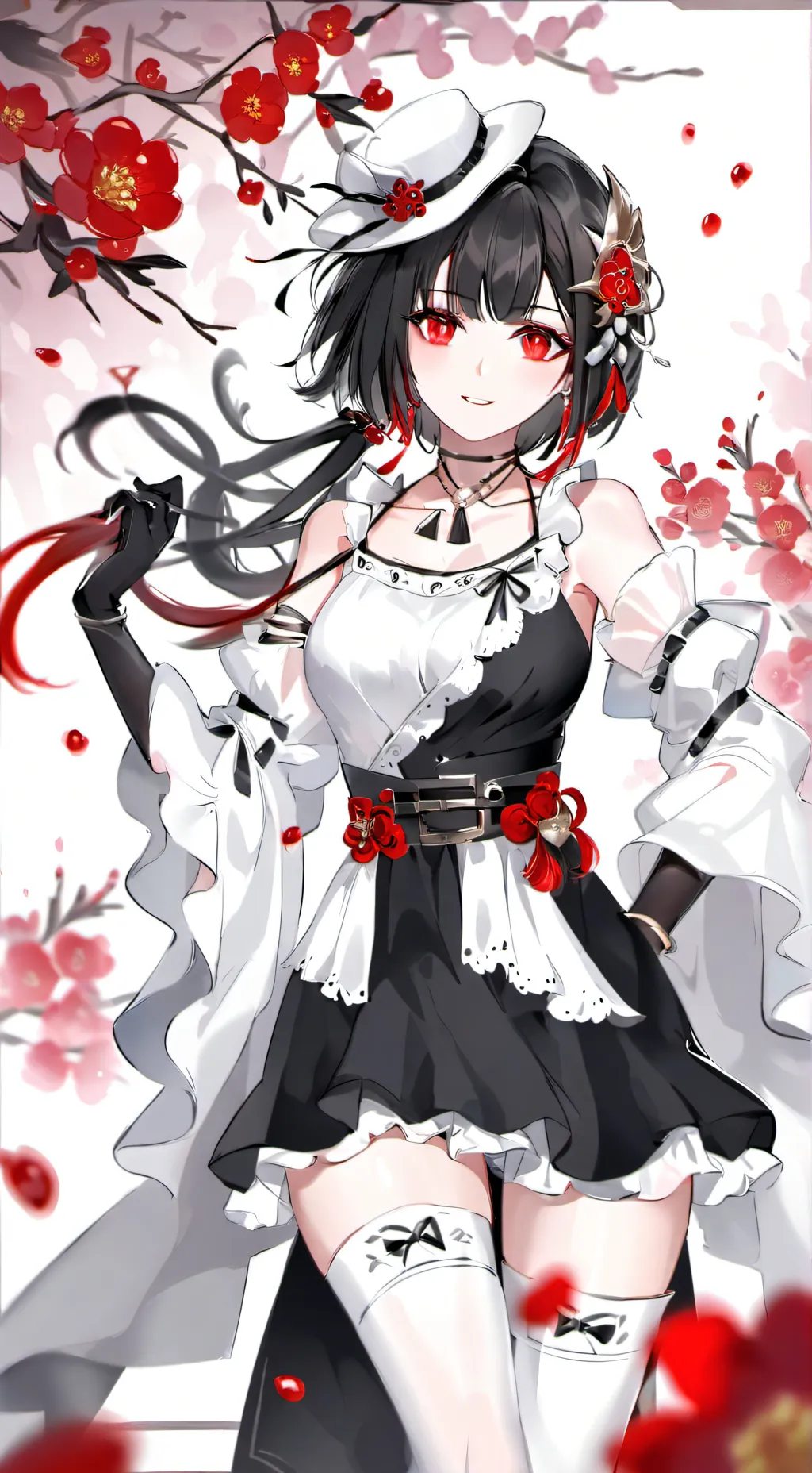 ai character: Yor Forger.  background