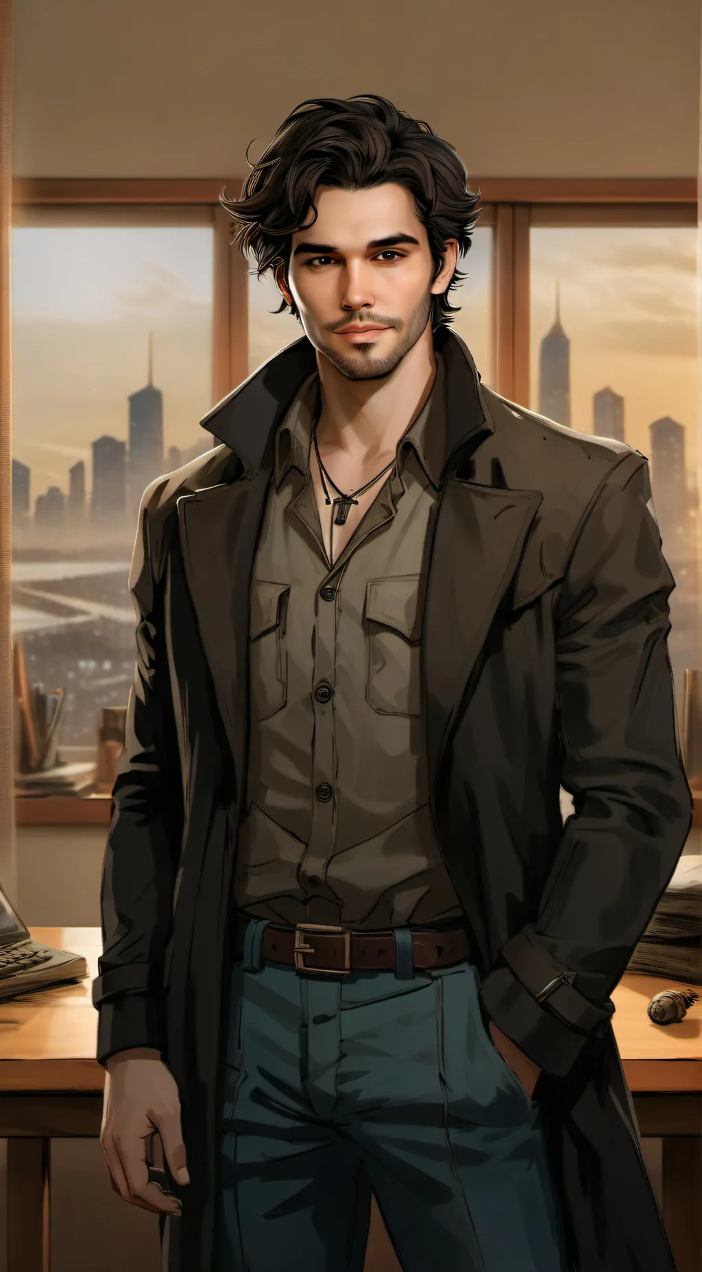 ai character: Calder background