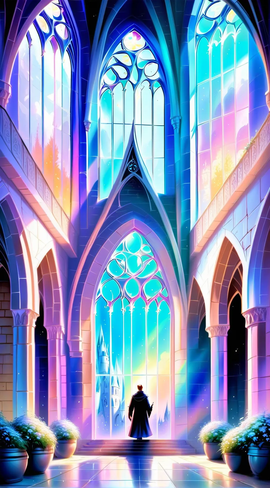 ai character: Hogwarts background