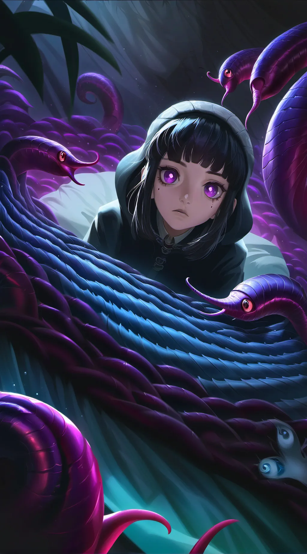 ai character: Parasite nest background