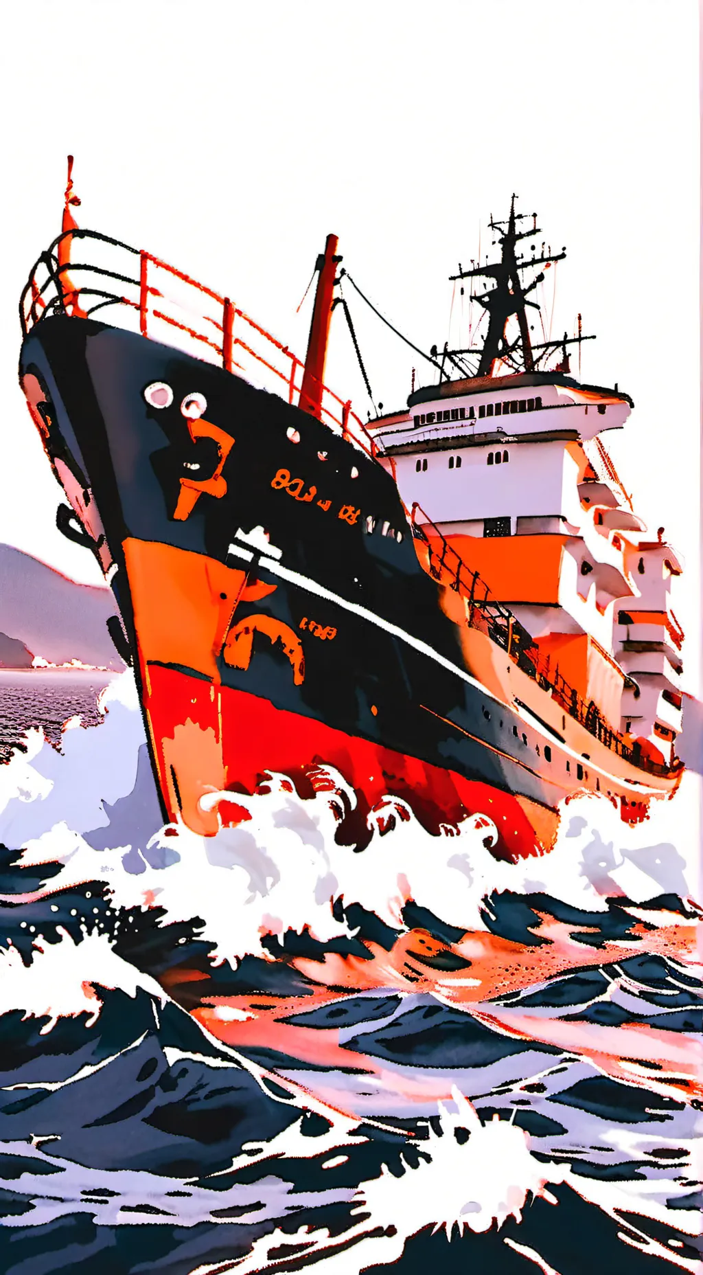 ai character: Barco de carga background