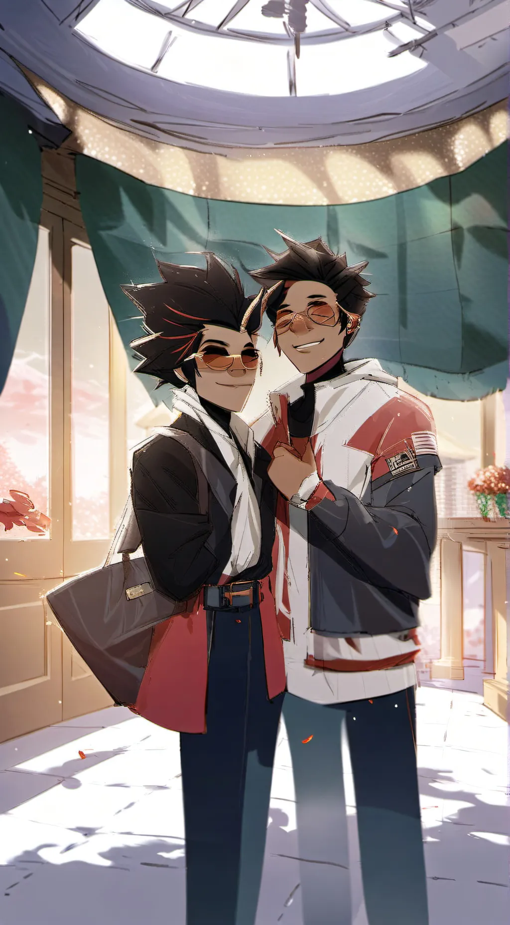 ai character: hh kissing booth background