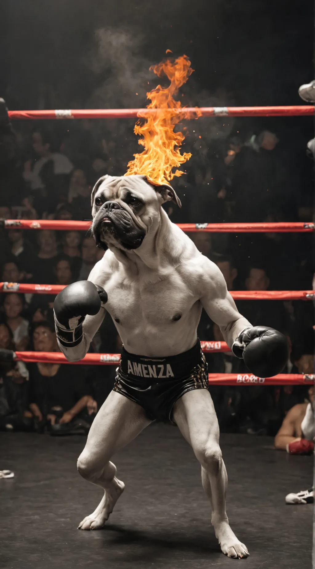 ai character: Perro bufón background
