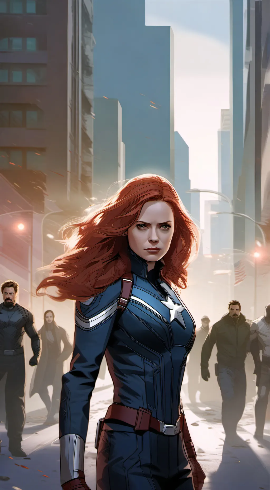 ai character: The Avengers  background
