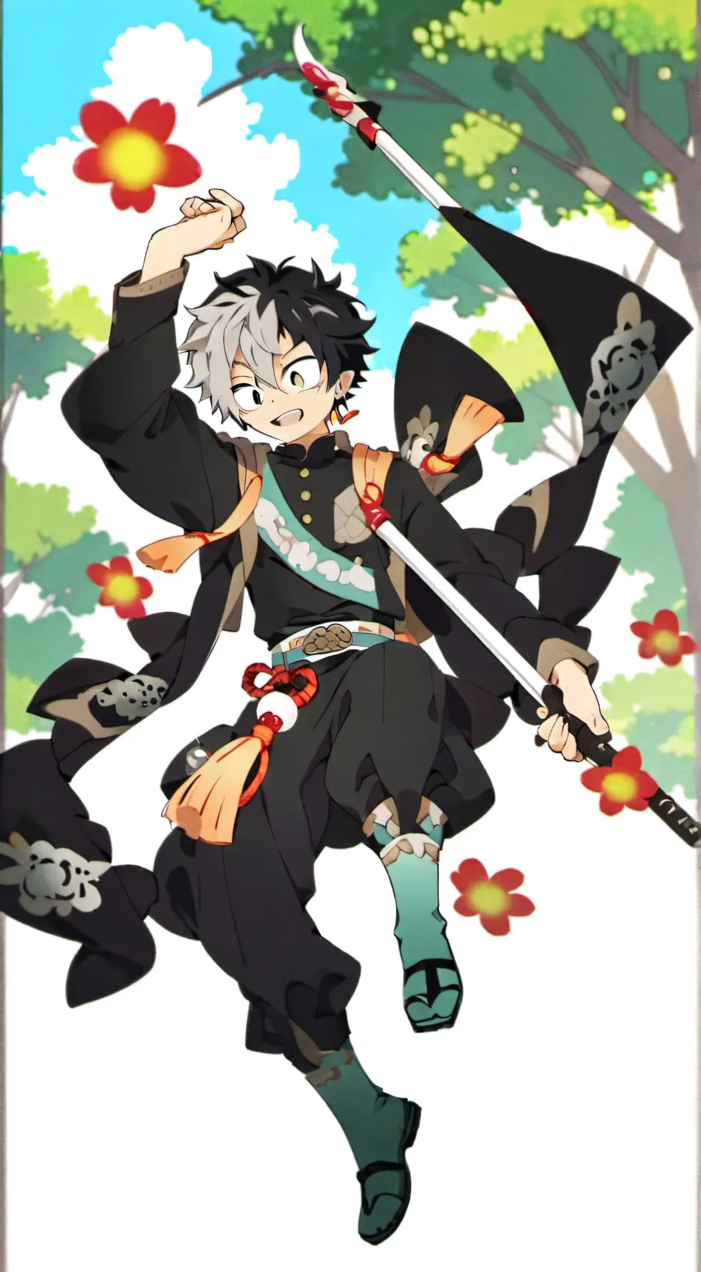 ai character: SANEGIYU SCHOOL AU background