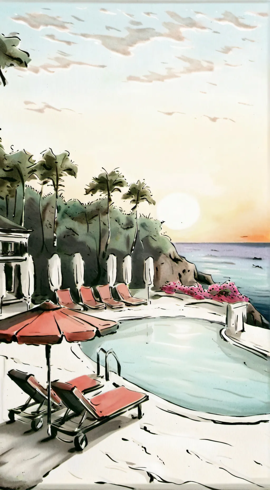 ai character: LOV vacation background