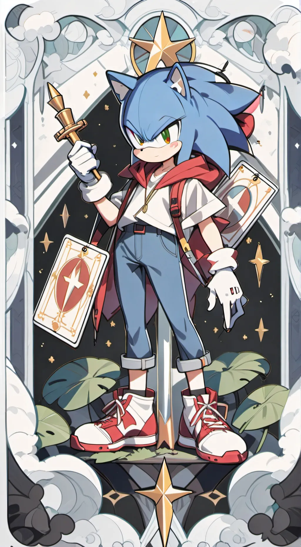 ai character: Sonic  background