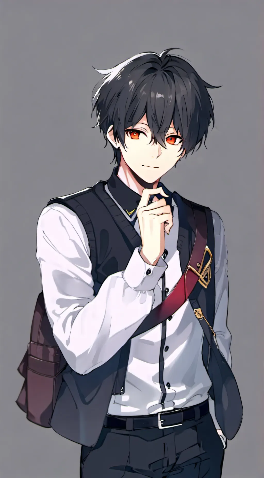 ai character: focus background