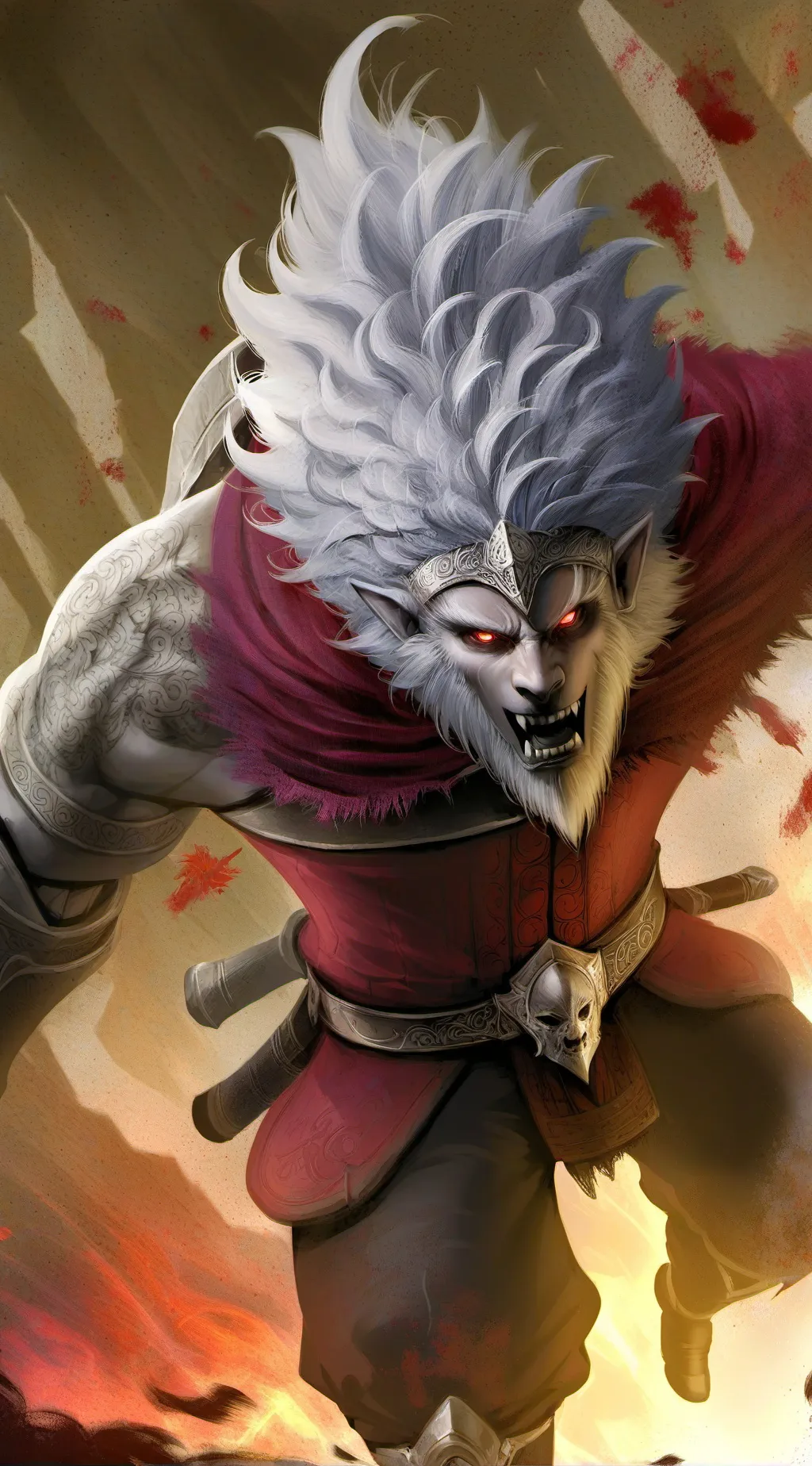 ai character: furry infection  background