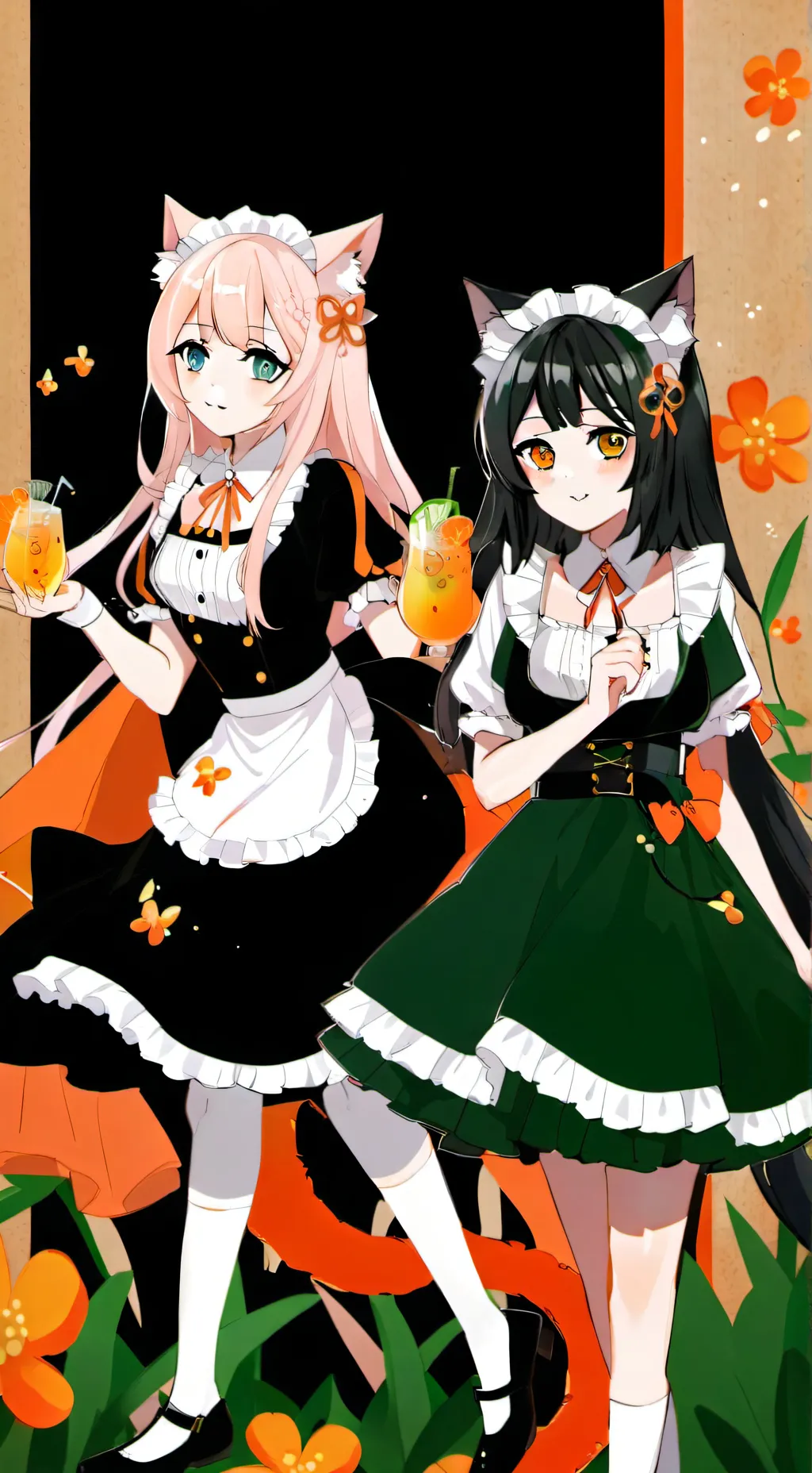 ai character: Ginger & Wasabi background