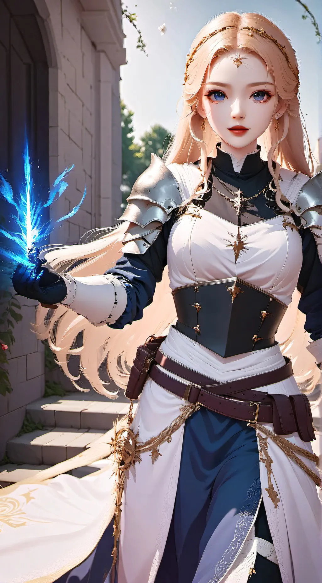 ai character: Lady Moxie Harper  background