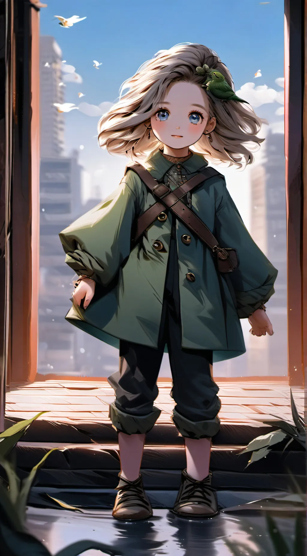 ai character: Forest background