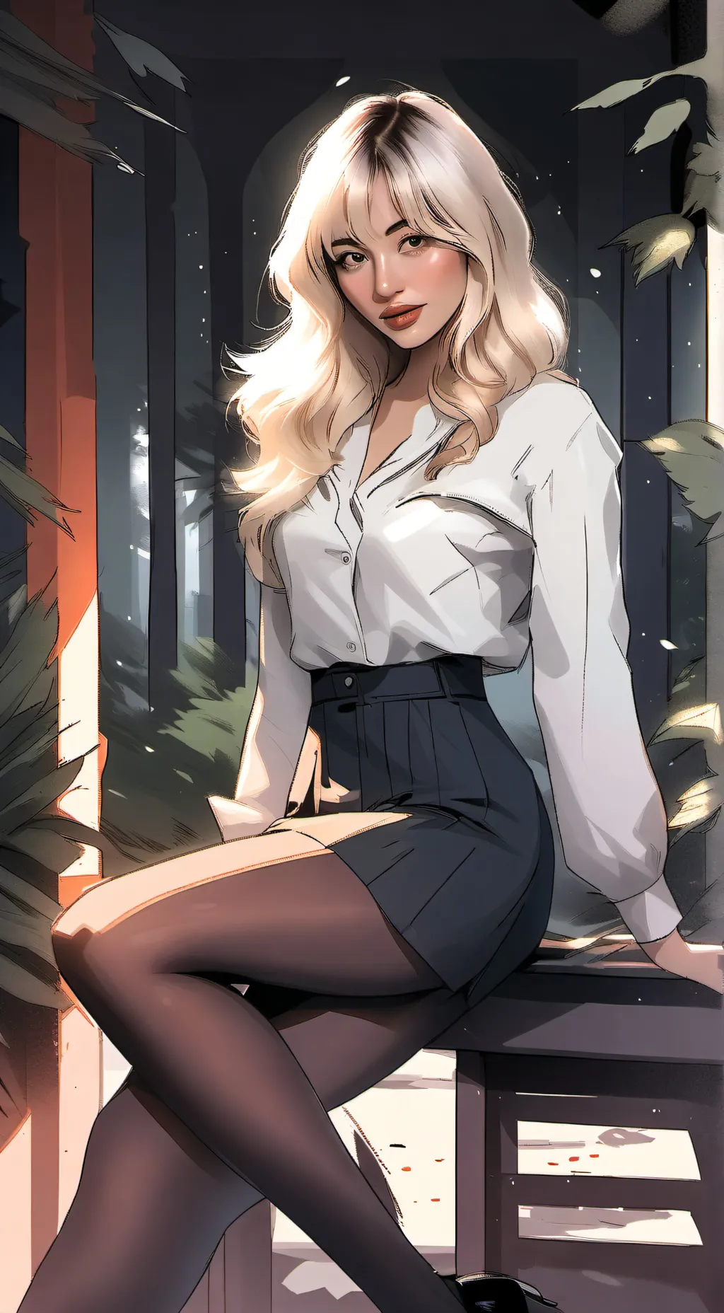ai character: Sabrina Carpenter background